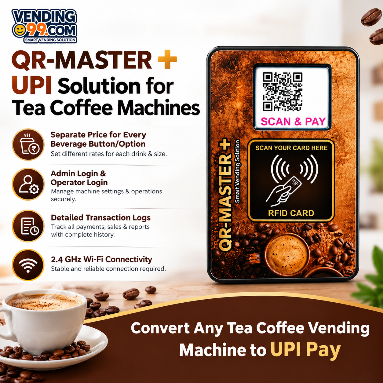 QR-Master+ UPI Vending Solution