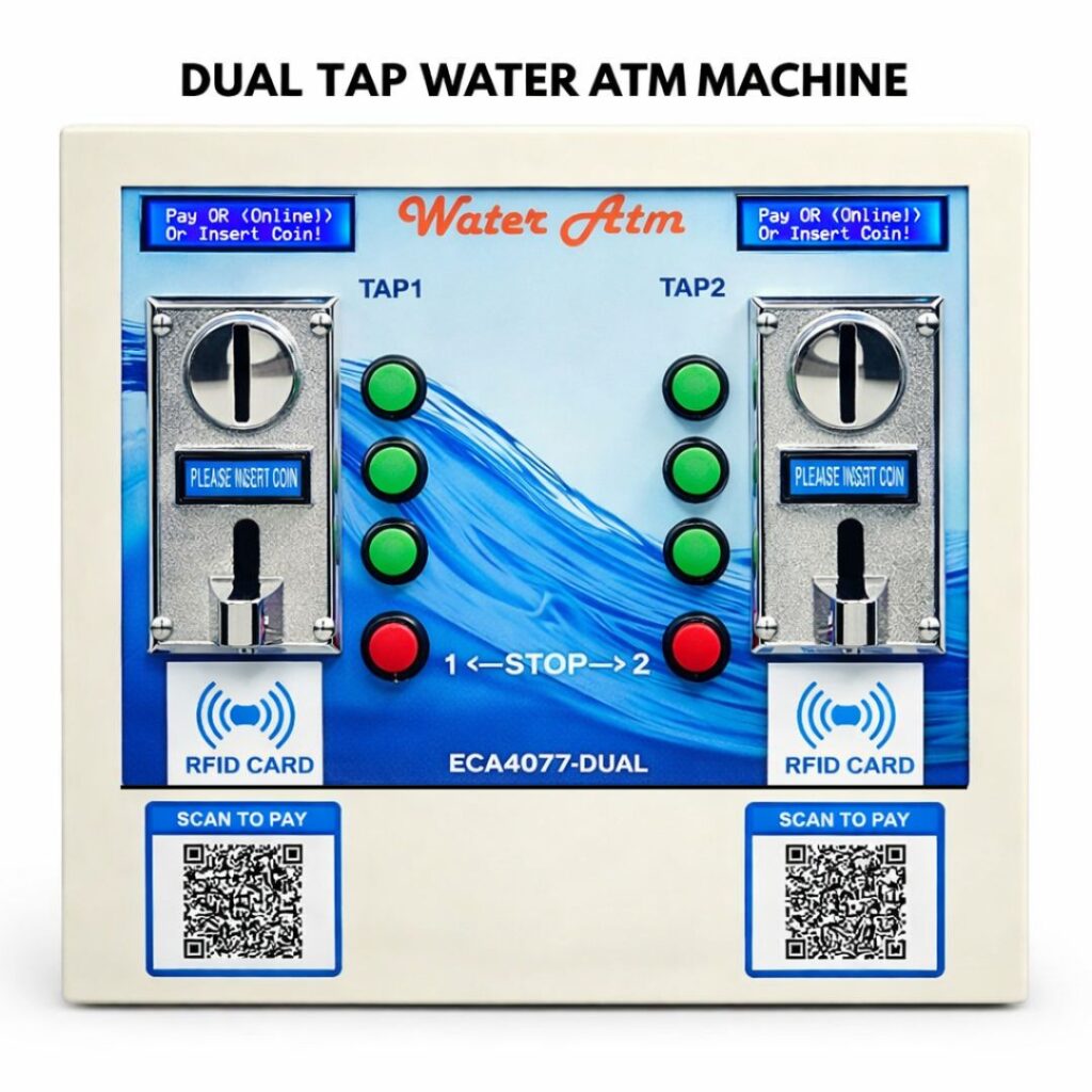 Dual Tap Water Atm Machine