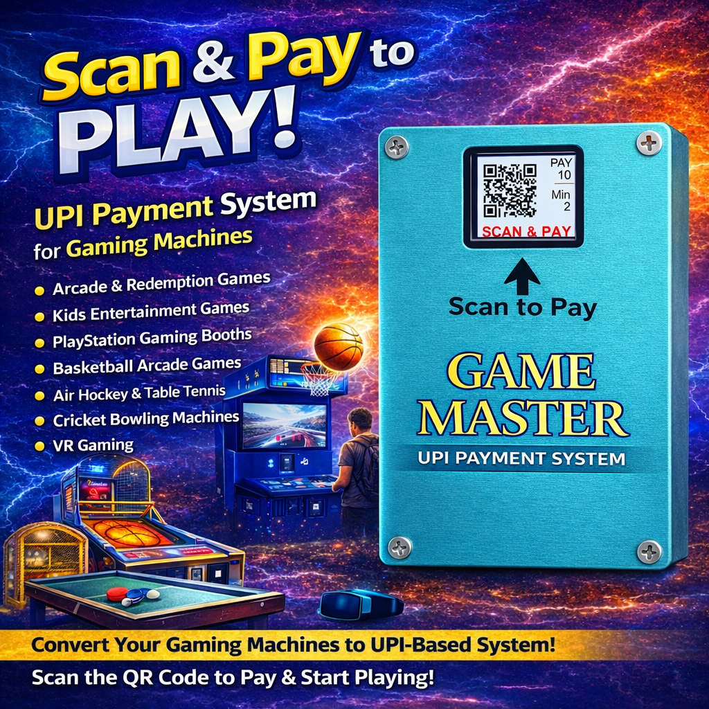 UPI Payment System For Gaming Machines UPI Payment System For Gaming Machines